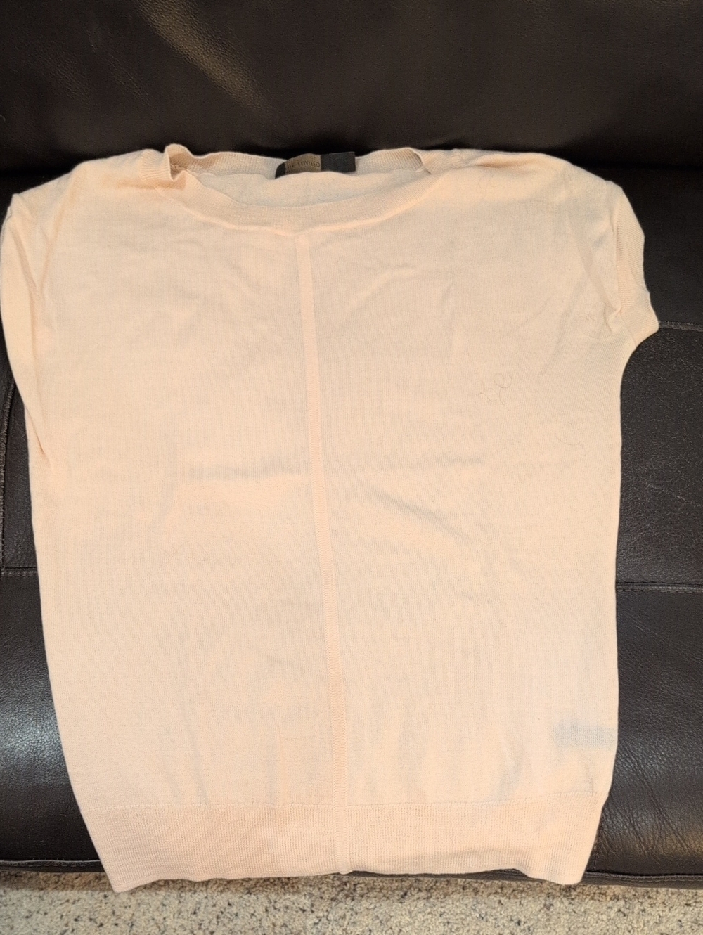 The Limited Peach Short-Sleeve Scoop Neck Sweater
